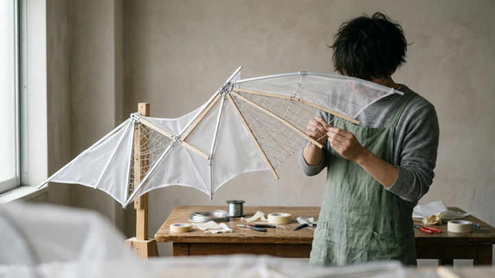 コスプレ翼の骨組みを軽く丈夫に作る考え方